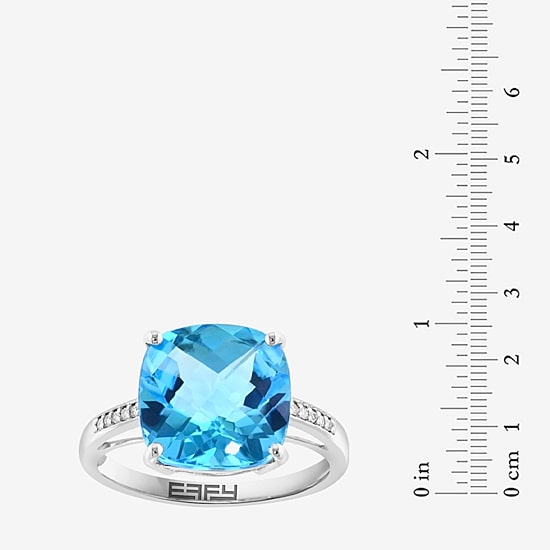 Effy Final Call  Womens Genuine Gemstone 14K White/Yellow/Rose Gold Cushion Cocktail Ring