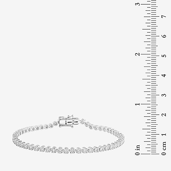 Effy Final Call (G / Si1-Si2) Womens 1 CT. T.W. Lab Grown White Diamond Sterling Silver 7 Inch Tennis Bracelet