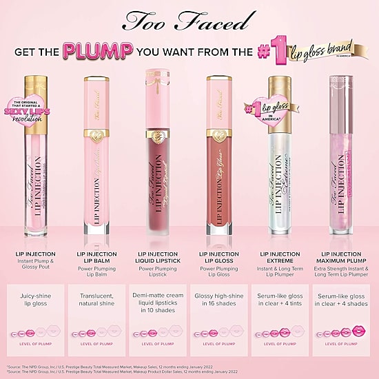 Too Faced Lip Injection Maximum Plump Extra Strength Lip Plumper Gloss