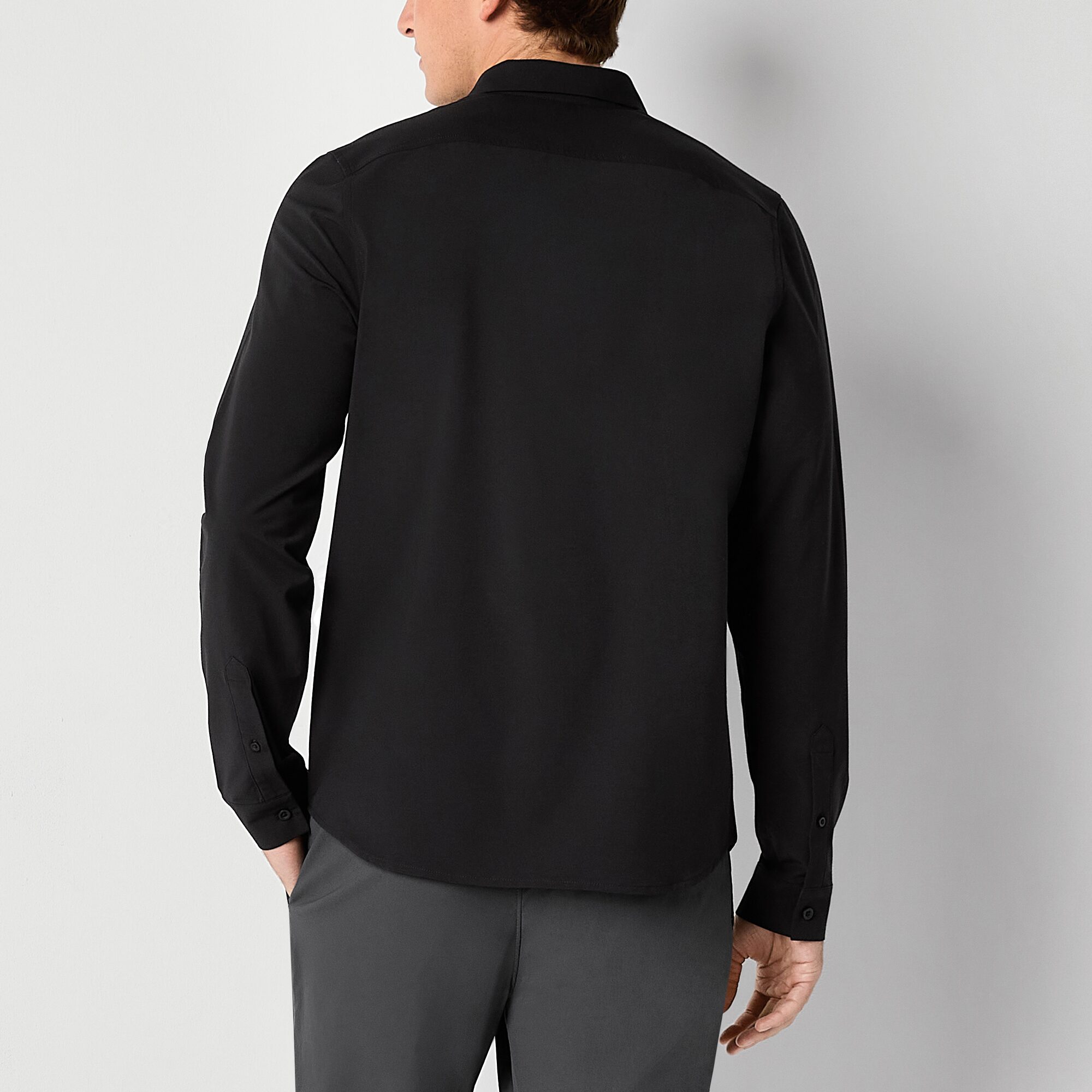 Stylus Mens Long Sleeve Regular Fit Button-Down Shirt