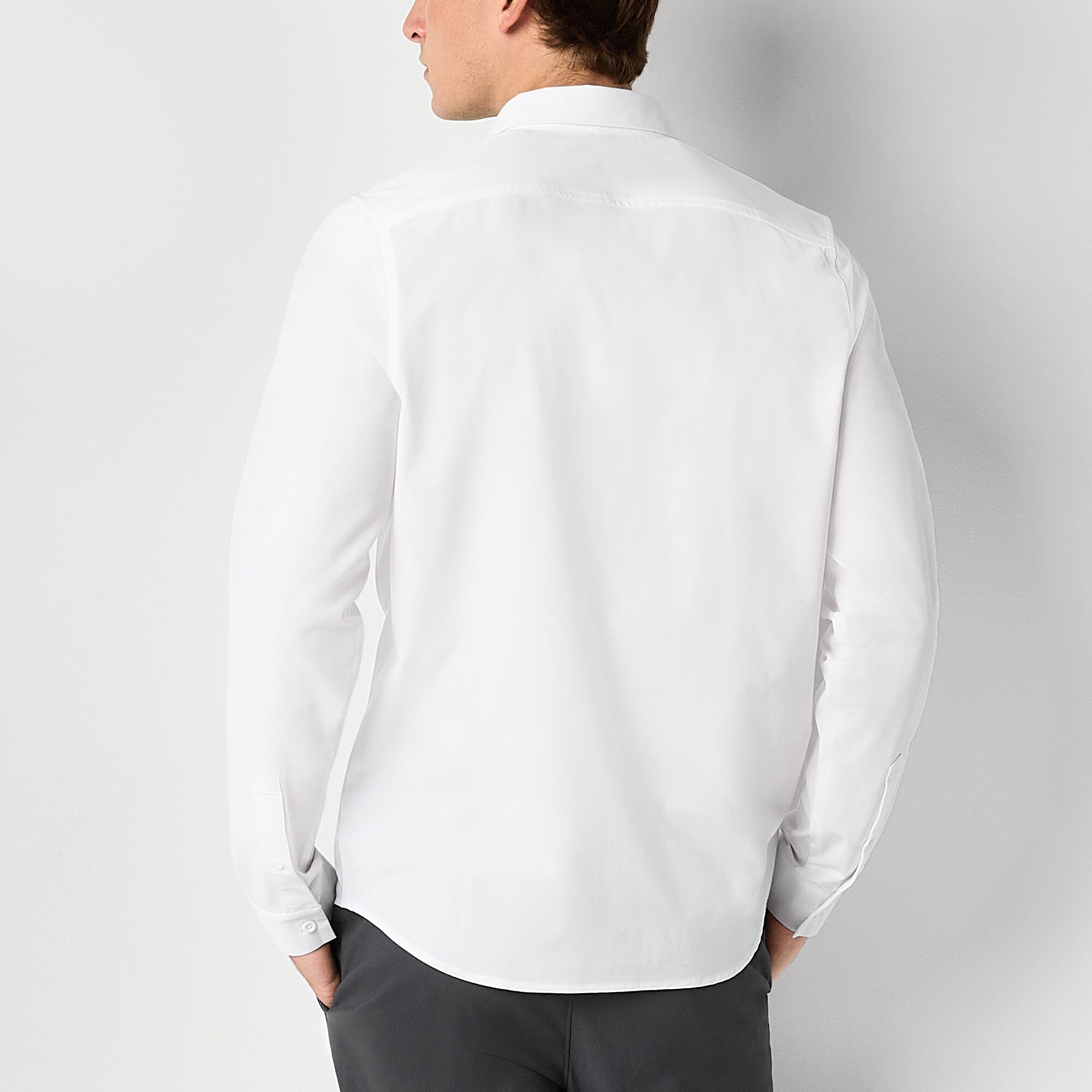 Stylus Mens Long Sleeve Regular Fit Button-Down Shirt
