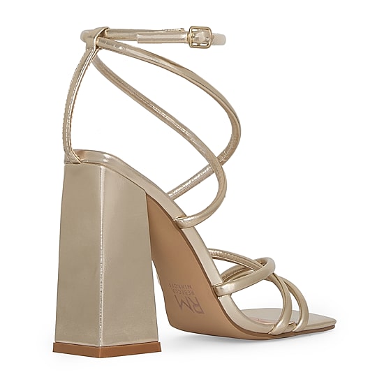 RM Rebecca Minkoff Womens Jamie Heeled Sandals