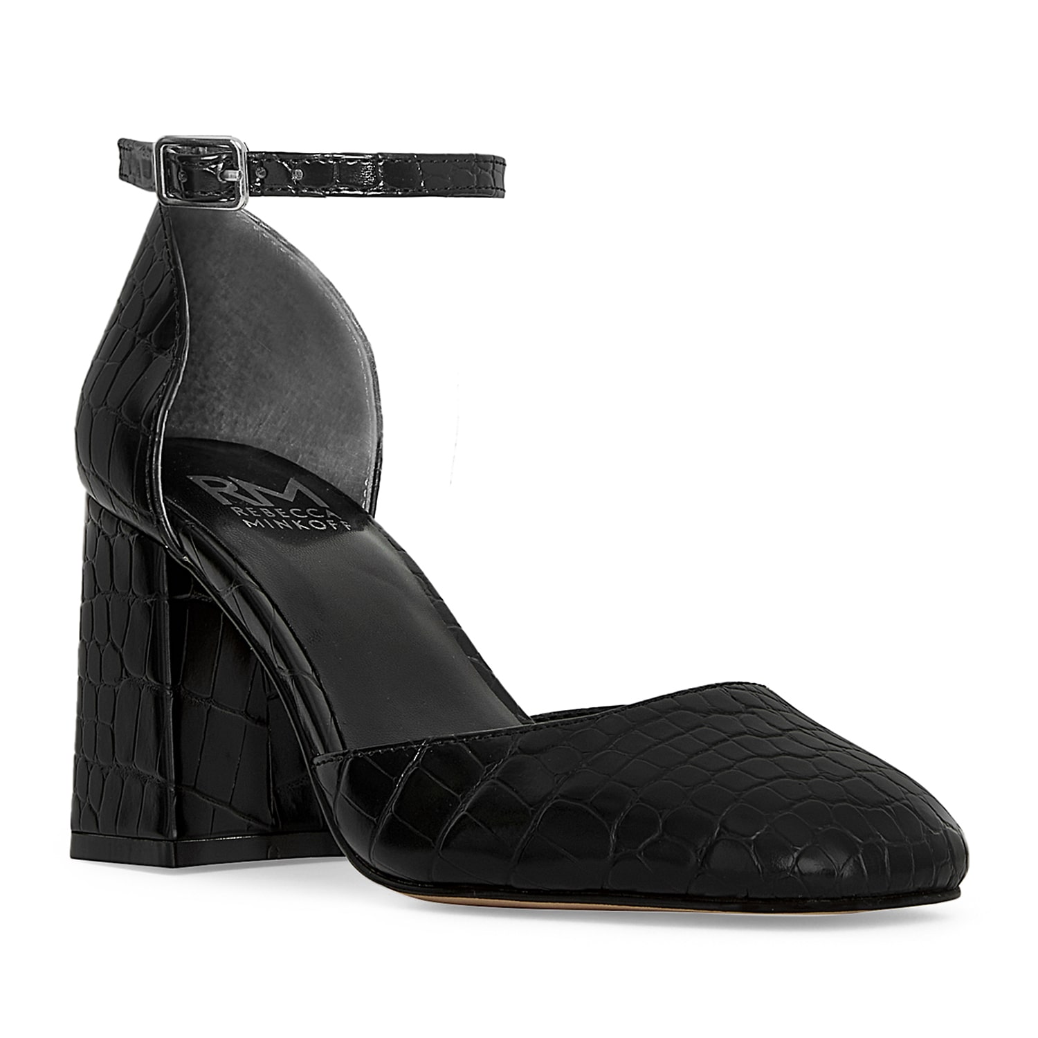 RM Rebecca Minkoff Katerin Womens Square Closed Toe Block Heel Pumps
