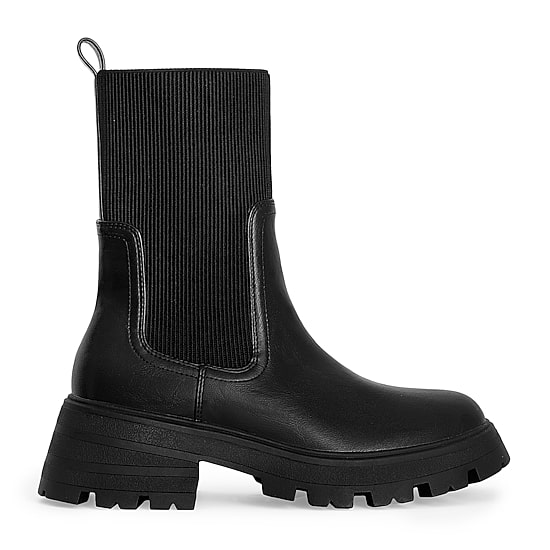 RM Rebecca Minkoff Womens Alexa Chunky Heel Chelsea Boots