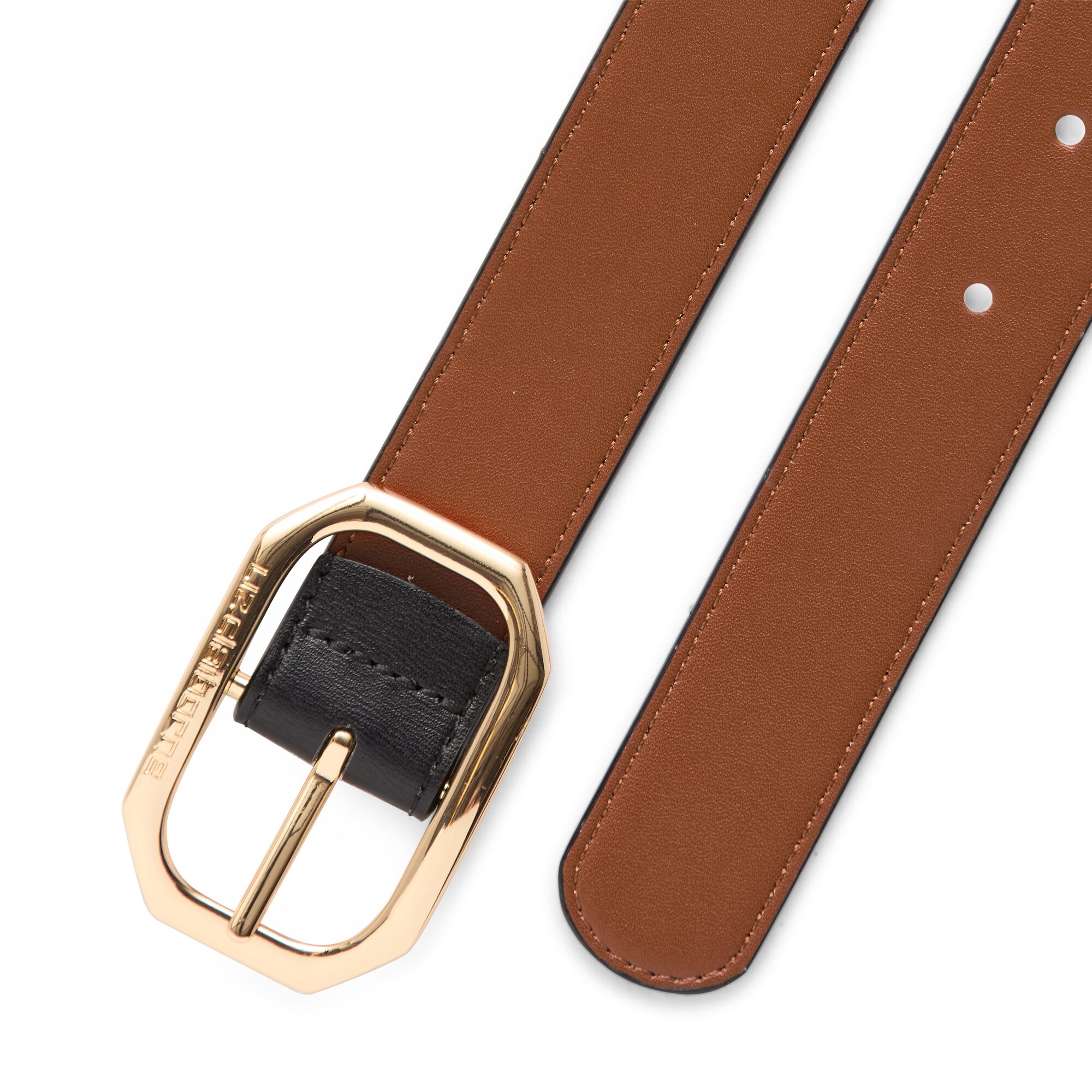 Liz Claiborne 29mm Geo Flip Reversible Womens Belt