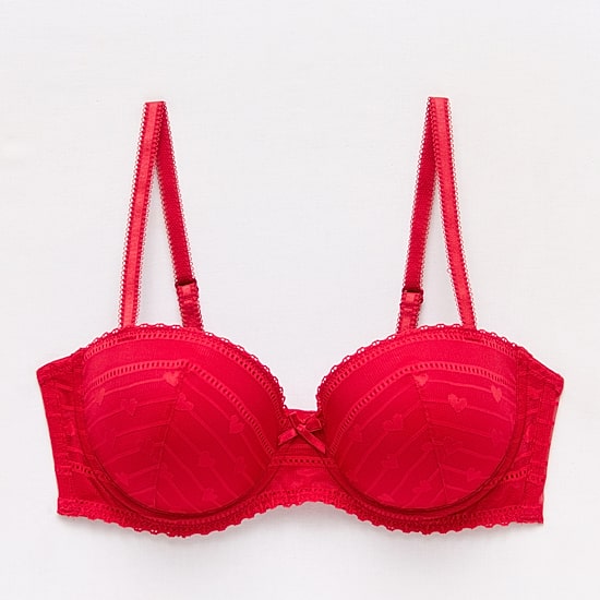 Arizona Body Holiday Heart Lace Balconette Bra