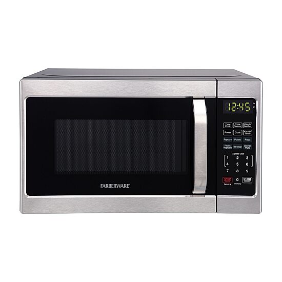 Farberware Classic 0.7 Microwave Oven, Brushed Stainless