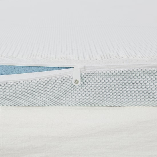 Sleep Philosophy 2" Gel Memory Foam All Season Reversible Hypoallergenic Cooling Mattress Topper