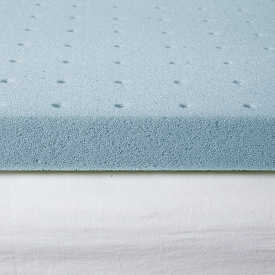 Sleep Philosophy 2" Gel Memory Foam All Season Reversible Hypoallergenic Cooling Mattress Topper