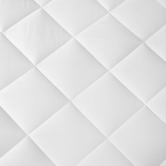Madison Park Quiet Nights 100% Cotton Sateen Waterproof Diamond Quilting Down Alternative Mattress Pad
