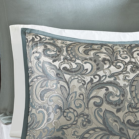 Madison Park Essentials Cadence 24-Pc Complete Bedding Set with Sheets and Window Treatments