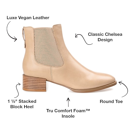 Journee Collection Womens Chayse Stacked Heel Booties