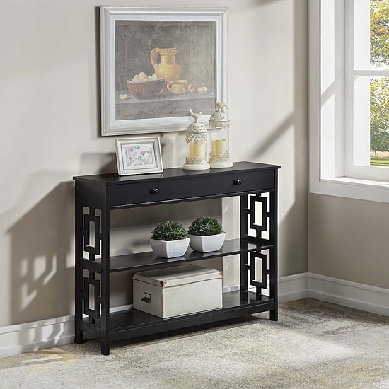 Convenience Concepts Town Square 1-Drawer Console Table