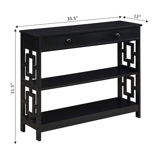 Convenience Concepts Town Square 1-Drawer Console Table