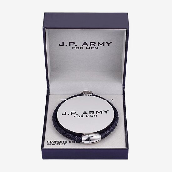 J.P. Army Men's Jewelry Stainless Steel 8 1/2 Inch Strand Bracelets