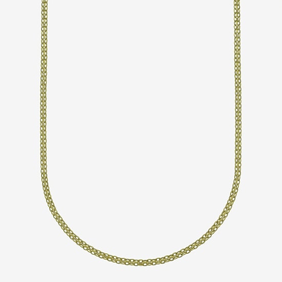 Womens 14K Gold 16 Inch Fashion Chain Necklace
