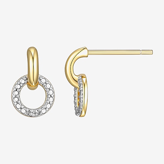 Sparkle Allure White Diamond Accent 11mm Round Stud Earrings