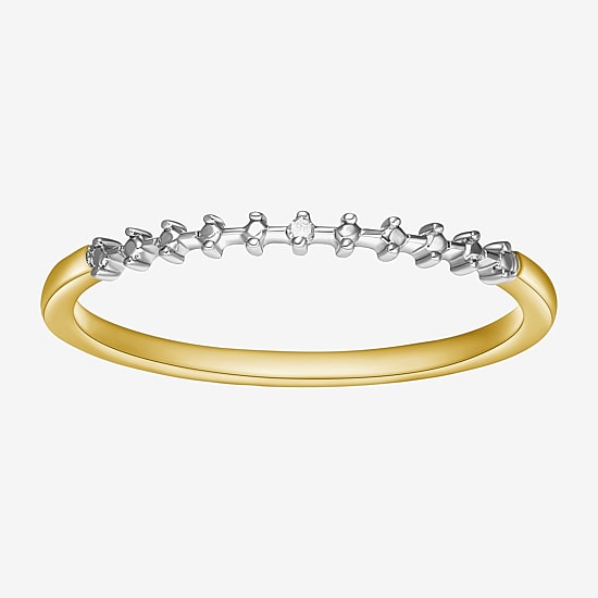 Sparkle Allure Womens White Diamond Accent Delicate Band