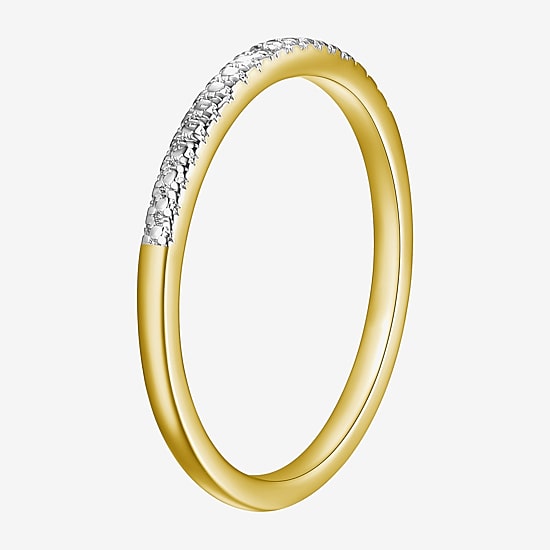 Sparkle Allure Womens White Diamond Accent Delicate Band