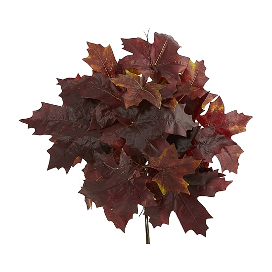 Nearly Natural Autumn Maple Leaf Faux Artificial Flowers