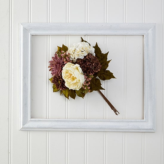 Nearly Natural Peony Hydrangea & Dahlia Faux Artificial Flowers