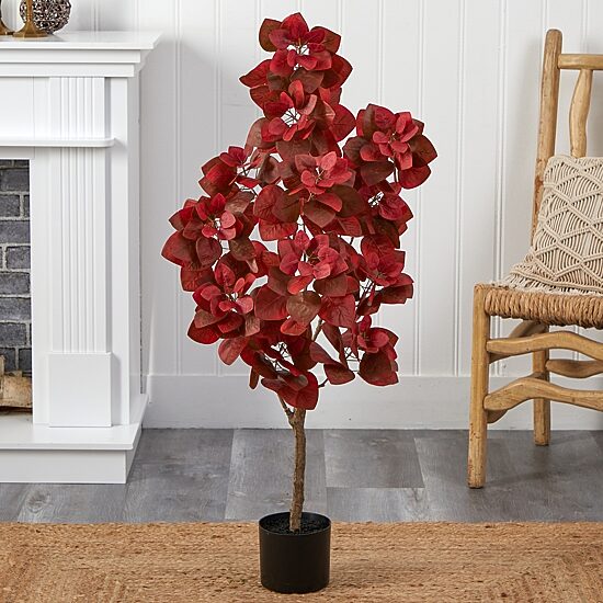 Nearly Natural 4ft Autumn Pomegranate Artificial Plant