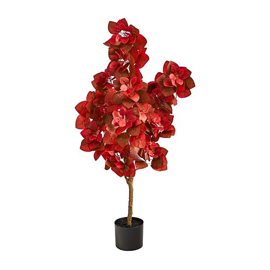 Nearly Natural 4ft Autumn Pomegranate Artificial Plant