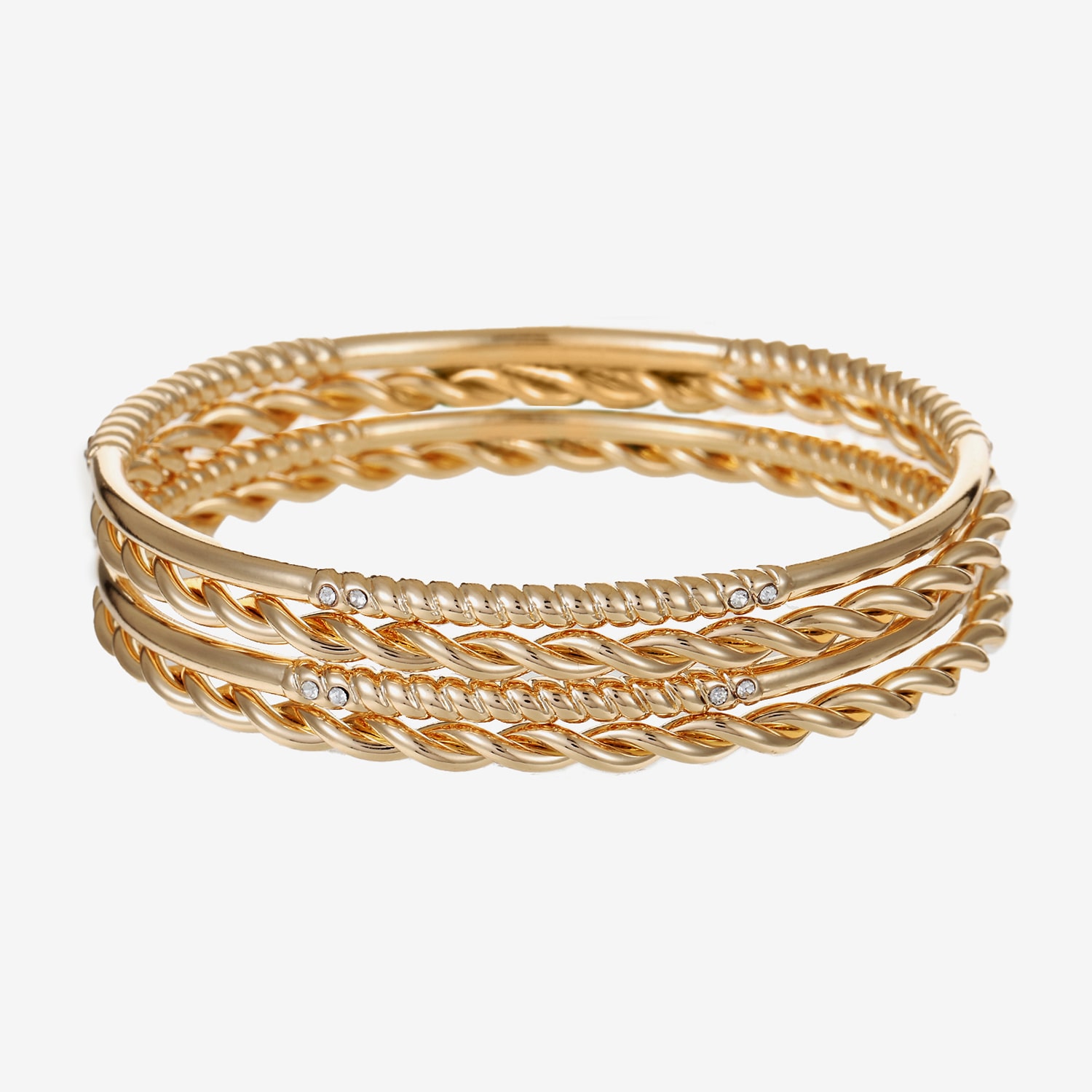 Liz Claiborne Womens 4-pc. Glass Bracelet Set