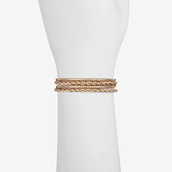 Liz Claiborne Womens 4-pc. Glass Bracelet Set