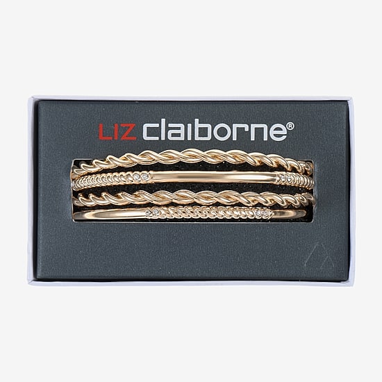 Liz Claiborne Womens 4-pc. Glass Bracelet Set