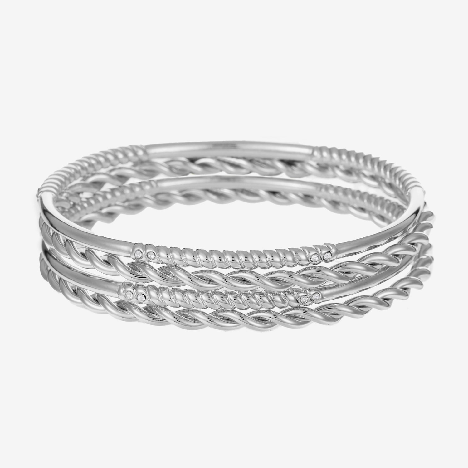 Liz Claiborne Womens 4-pc. Glass Bracelet Set