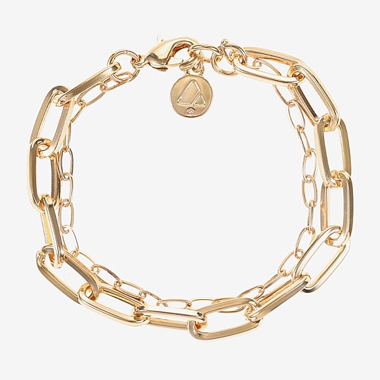 Liz Claiborne Layered Womens Solid Link Bracelet