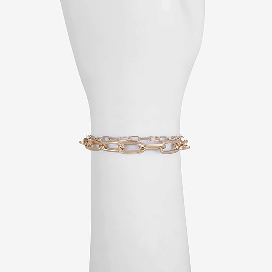 Liz Claiborne Layered Womens Solid Link Bracelet
