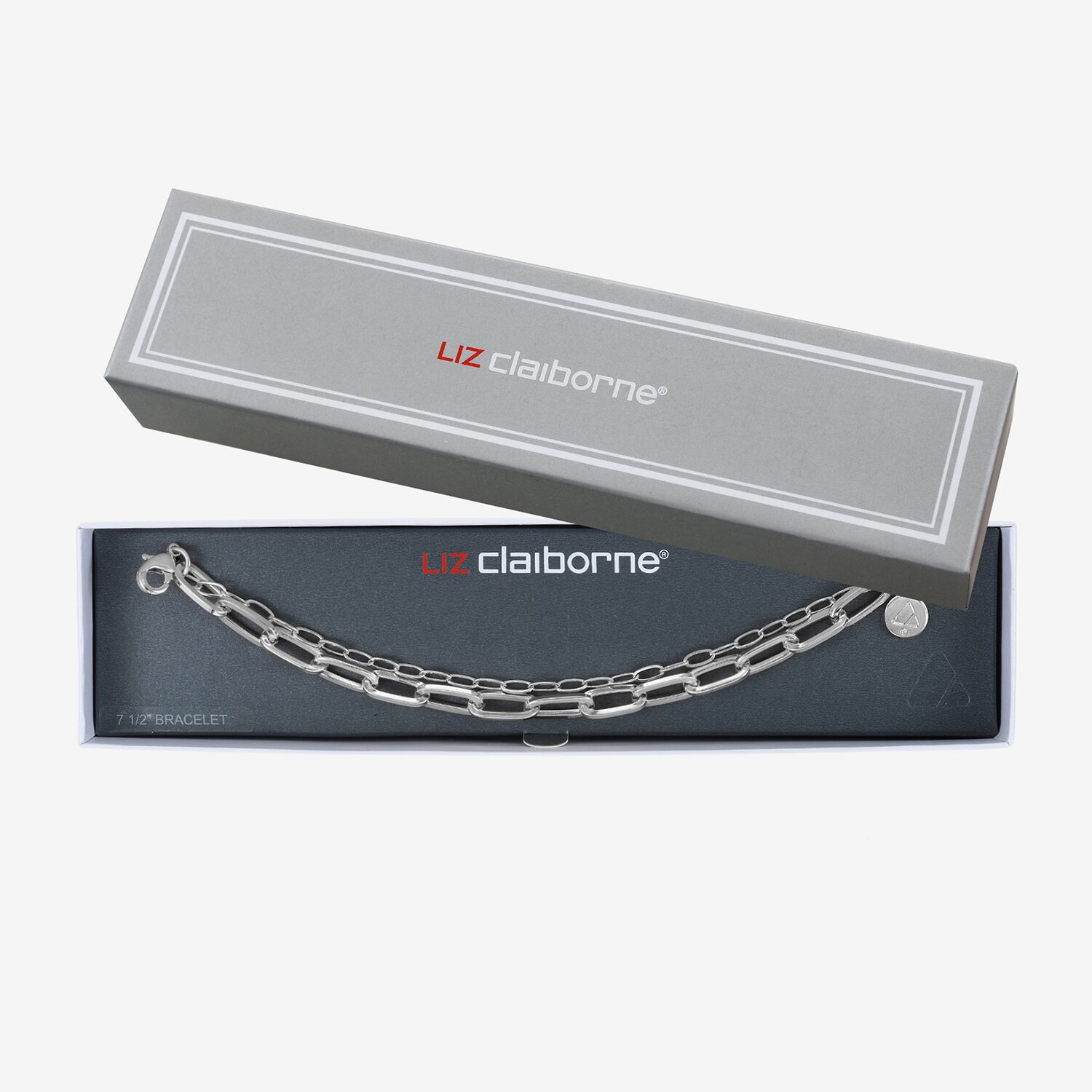Liz Claiborne Layered Womens Solid Link Bracelet