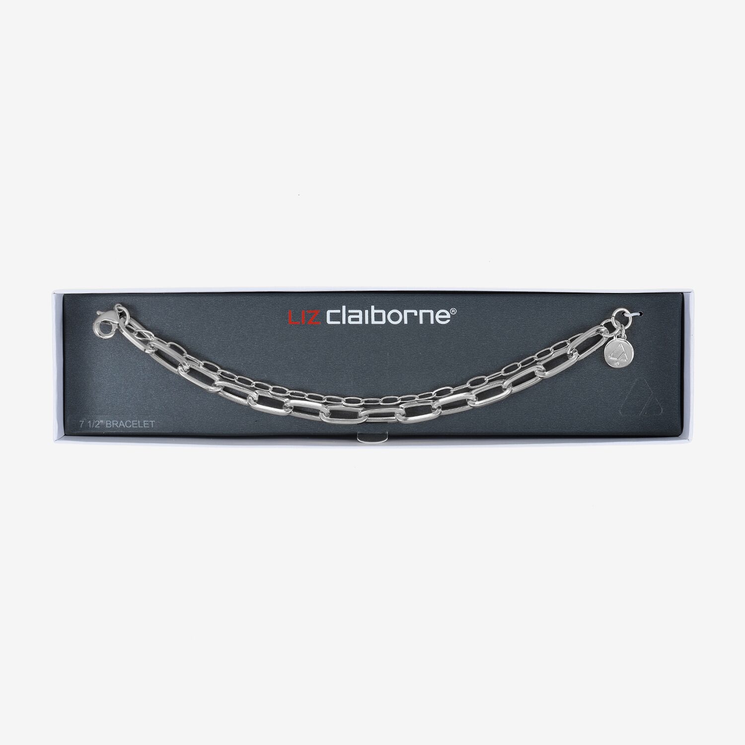 Liz Claiborne Layered Womens Solid Link Bracelet