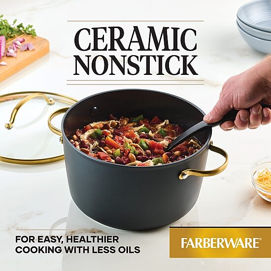 Farberware Induction 6-qt Stockpot with Lid