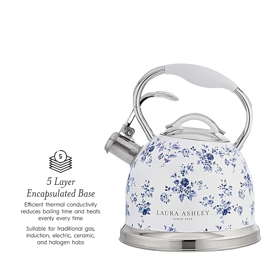 Laura Ashley Stove Top 10-Cup Tea Kettle