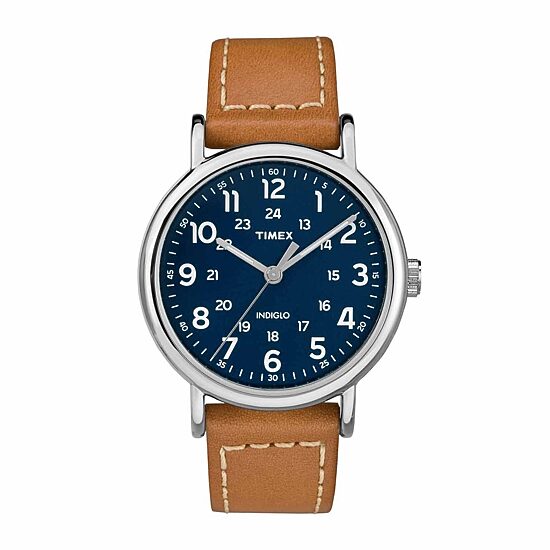 Timex Weekender 40MM Mens Brown Strap Watch-Tw2r42500jt