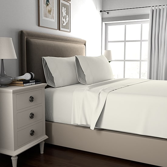 Color Sense Luxury Cotton Blend Quick-Drying Wrinkle-Resistant Sheet Set