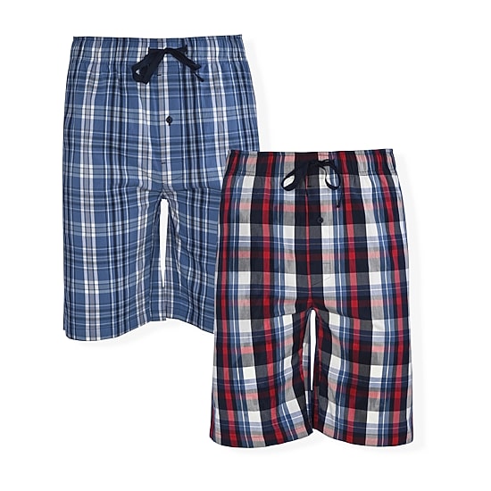 Hanes Stretch Lounge Mens Big 2-pc. Pajama Shorts