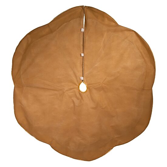 Kurt Adler 60in Gold Velvet And Glitter Indoor Tree Skirt