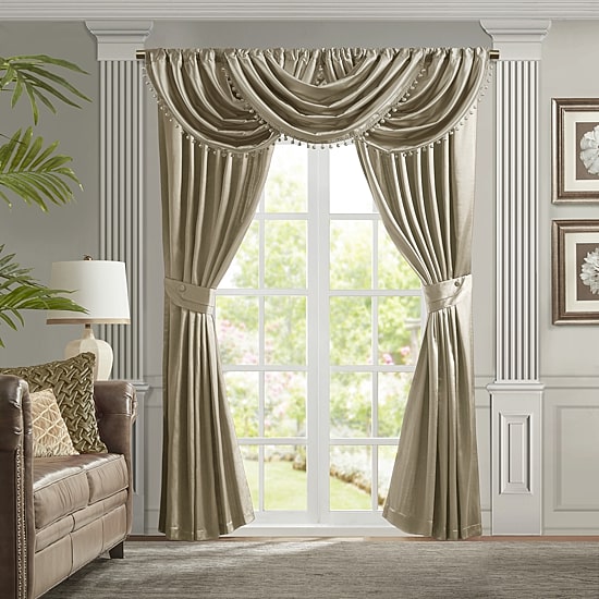 Croscill Avignon Rod Pocket Waterfall Valance