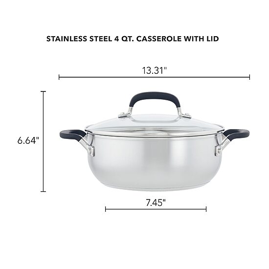 KitchenAid Stainless Steel 4-qt. Dutch Oven
