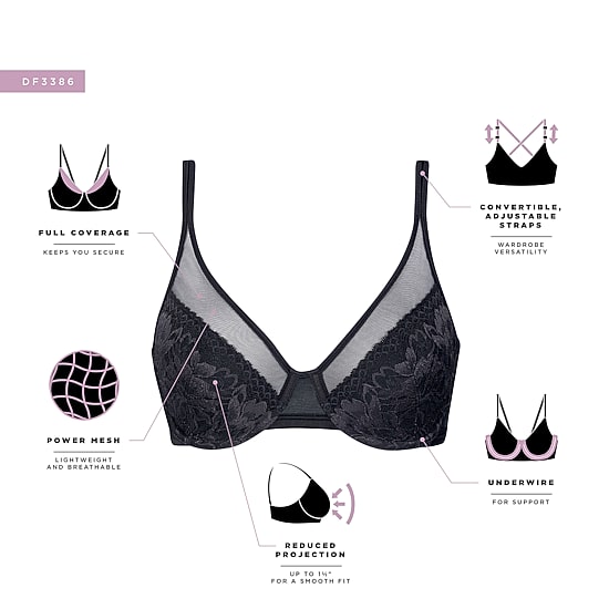 Bali One Smooth You Minimizer Underwire Minimizer Bra Df3386