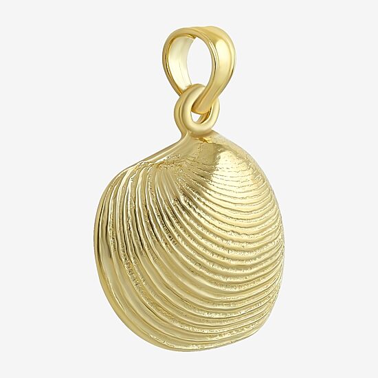 14K Gold Shell Pendant