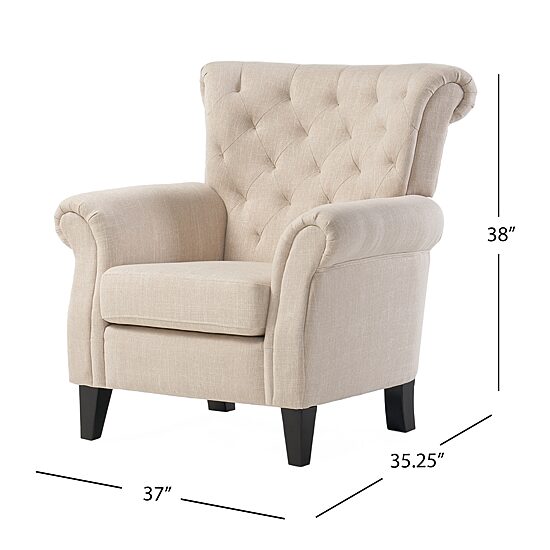 Greggory Tufted Upholstered Club Chair