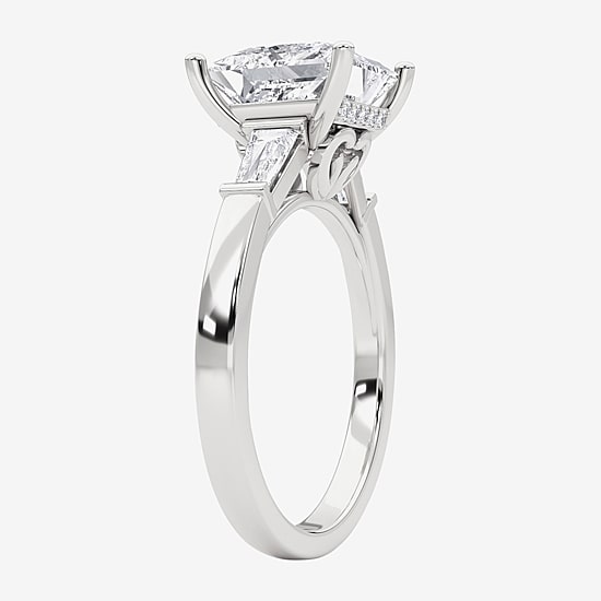 Grown Gorgeous (F, Vs2) Womens 3 3/4 CT. T.W. Lab Grown White Diamond 14K Gold or Platinum Princess-cut Engagement Ring