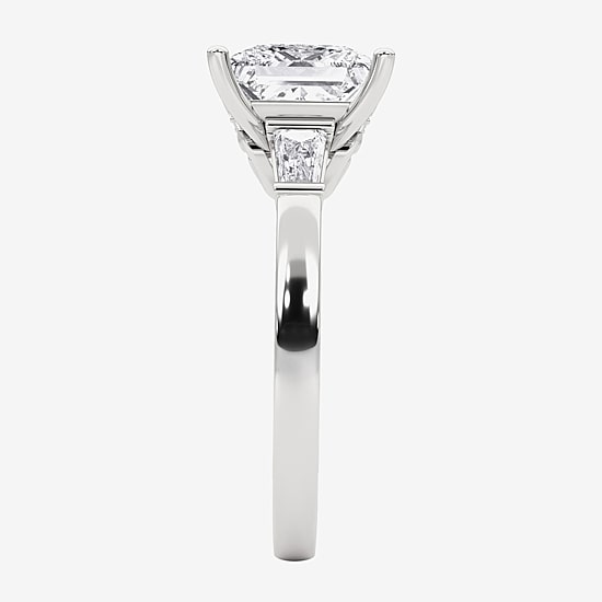 Grown Gorgeous (F, Vs2) Womens 3 3/4 CT. T.W. Lab Grown White Diamond 14K Gold or Platinum Princess-cut Engagement Ring