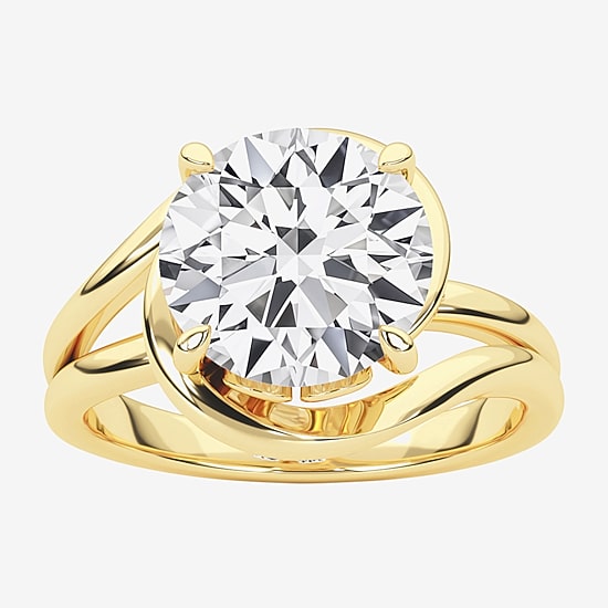 Grown Gorgeous F, Vs2 Womens 3 CT. T.W. Lab Grown White Diamond 14K Gold or Platinum Round Engagement Ring