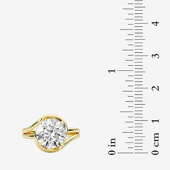 Grown Gorgeous F, Vs2 Womens 3 CT. T.W. Lab Grown White Diamond 14K Gold or Platinum Round Engagement Ring